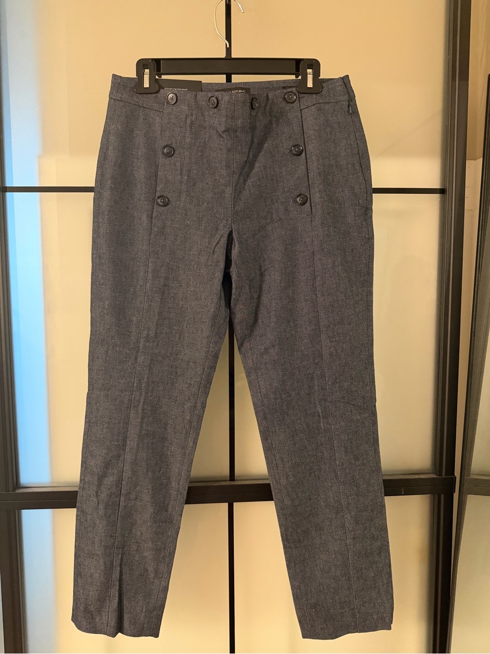 Banana Republic Sloan Skinny Ankle Pants
Size 8 Blue Gray NWT